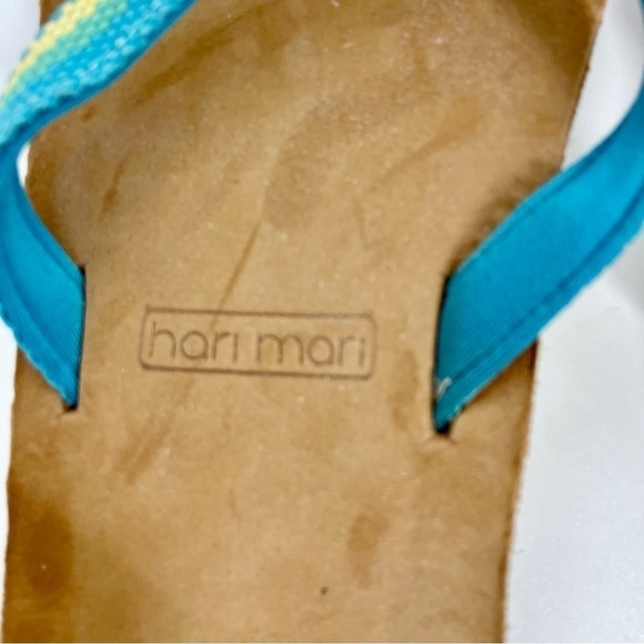 Hari Mari Scouts Breeze Flip Flops in Aqua Minimalist Resortwear Summer Shoe 7‎ - Picture 10 of 12